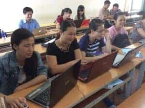 Cursisten in Vietnam