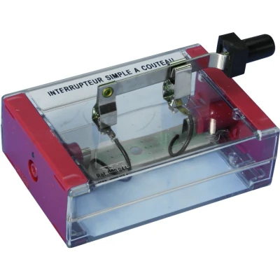 000044 Hefboom Schakelaar Op Transparant Kastje