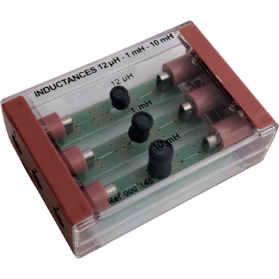 000145 Inductoren 12 UH, 1 MH, 10 MH Op Transparant Kastje