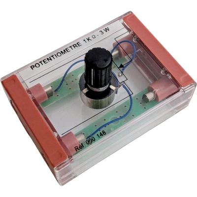 000148 Potmeter 1 KOhm Op Transparant Kastje