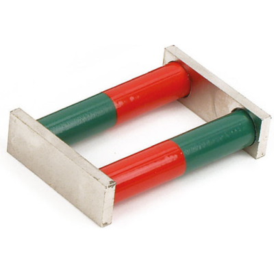 DE410 1M Ronde Staafmagneten, L=80 Mm, D=15 Mm, AlNiCo Met Gekleurde Polen